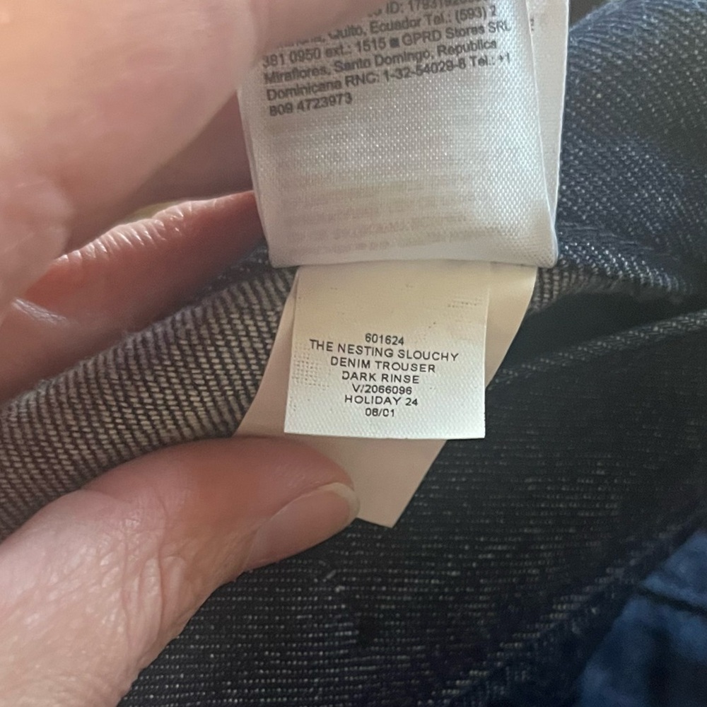 Banana Republic BR Jeans Slouch Straight Dark Wash Denim Zip Closure Women’s 29 - Picture 14 of 14